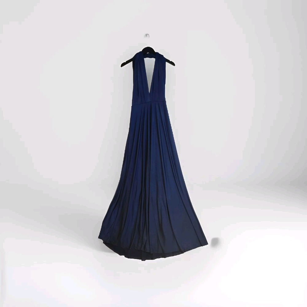 Lulus Tricks of the Trade Maxi Multi Way Gown Bridesmaid Dress Navy Blue Size XL